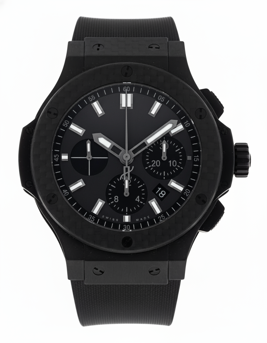 Carbon Black Stealth Chronograph | Men's Luxury Sports Watch